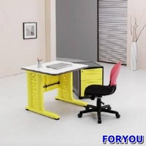 Foryou2803 일자형책상 컴퓨터책상 조립식책상 철제책상 책상 책장 책꽂이, 그린 블루