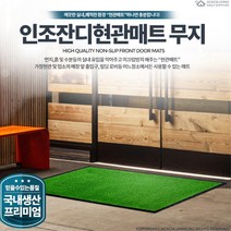 빗물차단 현관깔개 대형 도어매트 웰컴매트 수영장 겨울매트 복도매트 승강기매트, 1개, 인조잔디현관매트 무지 녹색 대