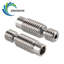 Kingroon 2pcs 4pcs 5pcs kp3s titan 압출기 핫 엔드 목구멍 스테인레스 스틸 m6 스레드 630mm 1.75mm 필라멘트 3d 프린터 부품, 2피스