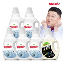 쉬슬러 세탁 액체 센스티브 고농축 세제 미니 650ml 5개 + 스포츠의류 도복 등산복 냄새제거 650ml 1개, 단품