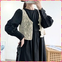 2칼라 뜨개 미니 볼레로 조끼 MA8090여성상의 여자티 여자니트 여자티셔츠 여성티셔츠