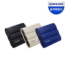 삼성전자 공식인증 포터블 외장SSD T7실드 1TB 블루/블랙/베이지 MU-PE1T0 정품, 베이지