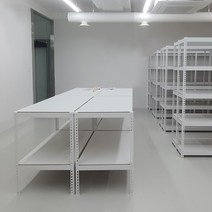 중량 작업대 무볼트조립 철제, 화이트 1200x600x900_3단