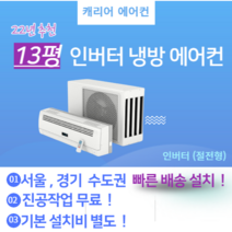 캐리어 DRCD131FAWWSD 13평 벽걸이 인버터 냉방기 에어컨 22년 신상품(실외기 포함) 서울 경기 빠른 설치 가정용 원룸 사무실 기본설치비 별도 이전 재설치