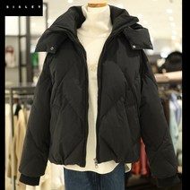 시슬리 후드 탈부착 구스 숏패딩_SAPDG2261