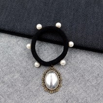 (당일출고)진주머리끈-타원형 원형/ 자수머리끈/ 자수브로치/프랑스자수DIY 258F