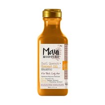 컨피마켓 Maui Moisture 컬 퀜치 & 코코넛 오일 샴푸 13 Fl oz 곱슬머리용 엉킴 방지 수분 공급 비건 실리콘 파라벤 프리, Shampoo