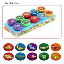 파티 호의 필러 장난감 가방 상금 휘슬 풍선 마라카 생일 샤워 크리스마스, dinosaur stamp
