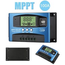 MPPT 태양광 컨트롤러 솔라 배터리 리튬 패널 충전 차지, 100A 블루 MPPT100A