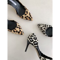 [아이슈즈] 여성 천연가죽 호피무늬 7cm 펌프스 99136