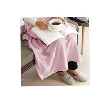 집돌이 소파 극세사담요 핑크100x75 중학생 망토담요 무릎가리개 차량용담요쿠션 휴대용무릎담요 무릎이불