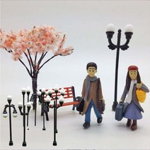 인테리어 가로등 미니어쳐 조경모형 화분장식 다양한 활용, 싱글구슬