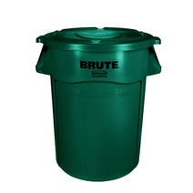 러버메이드 벤티드 브루트 컨테이너 휴지통 세트 통 75L 2620 + 뚜껑 261960, 녹색 (벤티드형)
