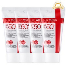 썬월드 수퍼 썬크림 50ml 4개 SPF50+PA+++ 워터프루프