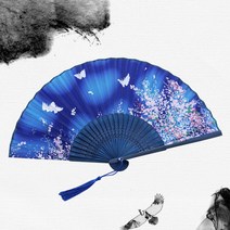 중국어 일본어 실크 접이식 팬 나무 클래식 댄스 고품질 술 우아한 여성 홈 인테리어, 07 7