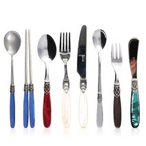 이탈리아 명품 커트러리 세트, 상세설명 참조, 03.디너양식2인6P 택1/03-23.프랑스(블루펄)