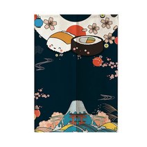 방충망틀제작 폴딩도어방충망 방충망시공 입구 도어 커튼 일본식 짧은 커튼 교수형 도어 스크린 드레이프 주방 침실 카페 복고풍 홈 장식, style3 쇼트커튼, 70x150cm