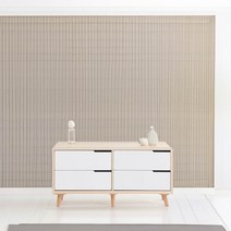 Sunshine 2단 서랍장 와이드 폭넓은 서랍 수납서랍장 보관함 서랍정리함 1200, 아카시아화이트
