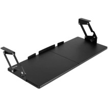 VIVO 대형 책상 아래 68.6 x 27.9cm 27 11인치 컴퓨터 키보드 마우스 트레이 스윙 높이 조절 12가지 설정 타이핑용 플랫폼 서랍 블랙 MOUNT-KB08S