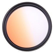 캐논 니콘 소니 카메라용 컬러풀 필터 그라데이션 풍경 49MM - 77MM, Orange_55mm