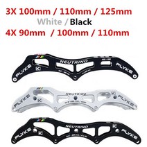 반달마켓 롱보드바퀴 휠 카버보드 Flyke 변환에 3X125mm 3X110mm 3 바퀴 인라인 스피드 스케이트 프레임 4x, 11 black 4X100mm