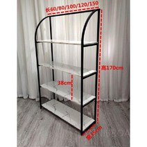 물품진열대 모자 쇼핑몰 가방 신발 고급 진열선반, N.블랙-120x35x170