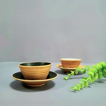 비볼리 메이플 티잔 다기세트 디저트볼 요거트볼 찻잔세트, 다기세트 블랙