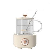 약탕기 차탕기 중탕기 홍삼만들기 400ml 전기 주전자 분할 건강 보존 냄비 미니 스튜 컵 삶은 물 난방 사무, 01 white_03 AU
