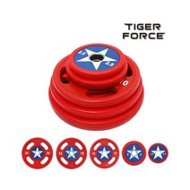 타이탄테크 캡틴 우레탄 원판 캡틴아메리카 방패 원판, 5kg*2