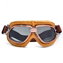 라이더고글 바이크고글 안경착용고글 포도 수확 구식 스포츠 경주 오프로드 고글 복고풍 조종사 사이클링 아이웨어 오토바이 스쿠터 안경 선글라스 장비, 흡연 렌즈