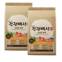 건강백서 전연령 생선 건강한 피부 애견사료, 2kg, 2개