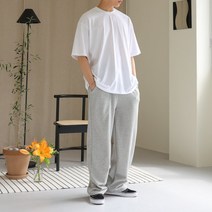 노멀쉐이크 1+1 남자와이드팬츠 양면 스웻팬츠