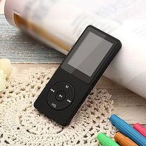 MP4플레이어 디지털 최신 뮤직 플레리어 LCD 스크린 휴대용 MP3 플레이어 FM 라디오 하이파이 영화 전자책, 01 Black