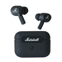 초경량헤드셋 Marshall-MOTIF ANC 블루투스 이어폰 액티브 노이즈 감소 헤드폰 진정한 무선 인이어 IPX5 방수 러닝 5.2 헤드셋, 01 Black, [01] Black