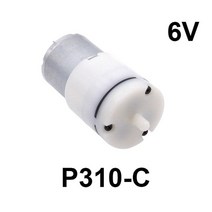 온수 순환 펌프 보일러 모터 1pcs 310 진공 dc 6v 3.7v 워터 다이어프램 음압 전기 미니 스프레이 기계 부품, p310-c 6v
