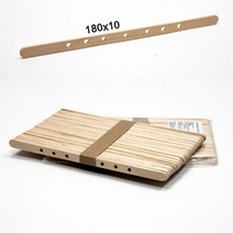 50pcs 공예 구멍7개 나무스틱 아이스크림스틱 하드바 아로마 테, 단품