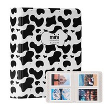 TONYLAIJIANTAO 64 포켓 미니 포토 앨범은 Fuji Instant Mini 70 7s 8 8+ 9 11 25 50s 90 폴라로이드 스냅 터치 PIC300 Z2300, Cow color