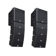 고성능 실외 야외 스피커MORIN-무빙 헤드 오디오 라인 어레이 스피커 aktive Mini-line-array-Lautsprech, 01 Black