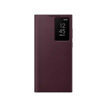 악세사리 오리지널 삼성 호환 S22 울트라 S-뷰 플립 케이스 갤럭시 S22Ultra 가죽 커버, [01] For S22 Ultra, [02] Burgundy