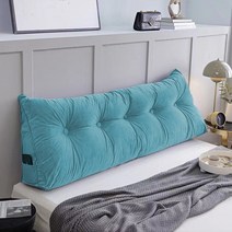 삼각 등받이 침대 쇼파 쿠션, 청녹