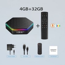 T95 Android 12.0 TV Box 2.4G5.8G 4GB RAM 32G 64G Dual Band Wifi6 BT 5.0 Smart 6k 미디어 플레이어 셋톱 박스 T95Z, 영국 플러그_4G 32G Voice Remot