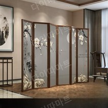 현대식 호텔 병풍 칸막이 고급진 병풍 파티션 인테리어 소품 거실 현대식 병풍, 화이트 A-009