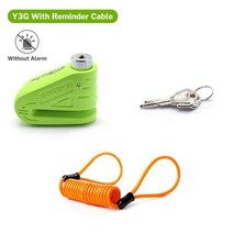 Deelife 오토바이 잠금 스쿠터 도난 방지 디스크 브레이크 보안 모토 알람, Y3G with Bag Cable