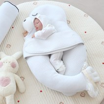 이몽 모모랑베개 (오가닉 듀라론 냉감) 신생아 아기 바디필로우 모로반사 태열 옆으로재우는, 오가닉코튼