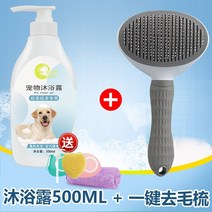 강아지피부샴푸 강아지 얼굴 샴푸 래브라도 전용 바디워시 대전목욕 펫용품 향, 02 래브라도 바디워시+원터치 제모 빗