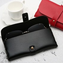 디엠몰 스트랩 고정 페이크 레더 가죽 안경 선글라스 보관 케이스 안경집 선글라스집