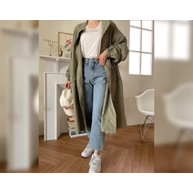 라티폴 스트링 롱 야상 점퍼