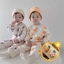 나인투베베 아동용 어린이집 등원룩 상하복 빈티지 스마일셋