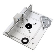 루터 라우터 테이블 인서트 플레이트 상판 인서트 플레이트 알루미늄 목공 프로파일, 그레이 실버 패널 + 백커 + 각도 자