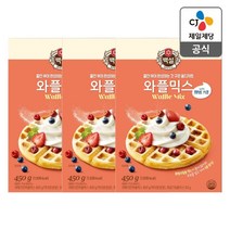 백설 와플믹스, 450g, 3개